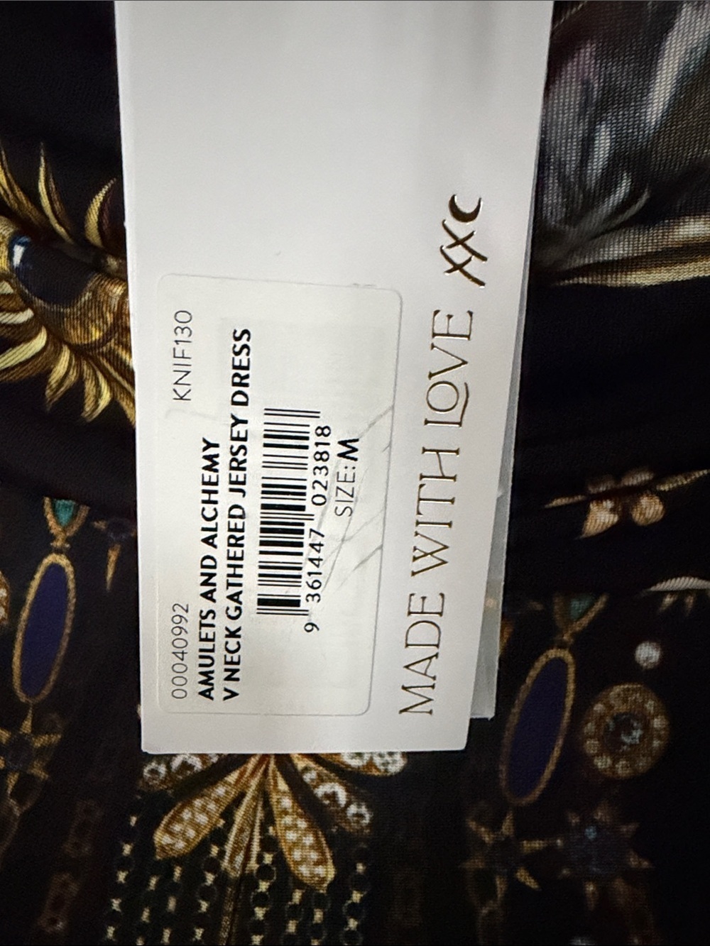 Camilla Amulets & Alchemy Print Gathered Jersey Halter Neck Dress Sz M  $650 NWT - Picture 11 of 13